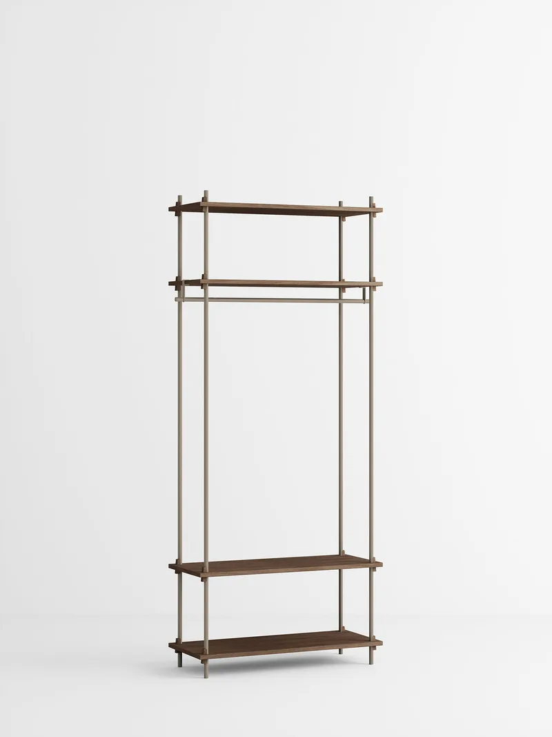Shelving System – s.200.1.F von MOEBE in Smoked-Oak/Warm-Grey – Produktfoto 4 von 4