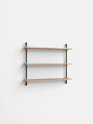 Wall Shelving – ws.65.1 von MOEBE in Oak/Black – Produktfoto 4 von 4