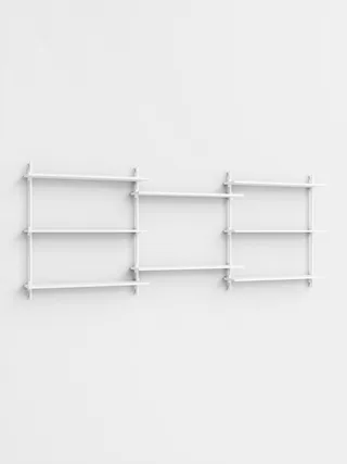 Wall Shelving – ws.85.3 van MOEBE in White/White – productfoto 4 van 4