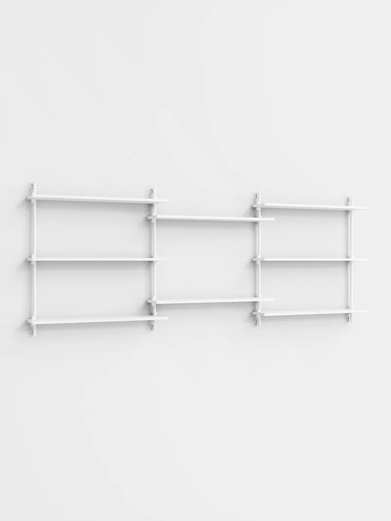 Wall Shelving – ws.85.3 van MOEBE in White/White – productfoto 4 van 4