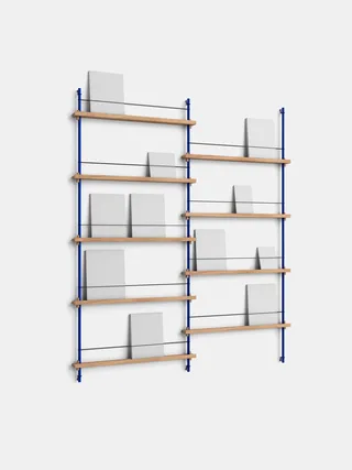 Magazine Shelving – MS.180.2 von MOEBE in Oak/Deep-Blue – Produktfoto 11 von 11