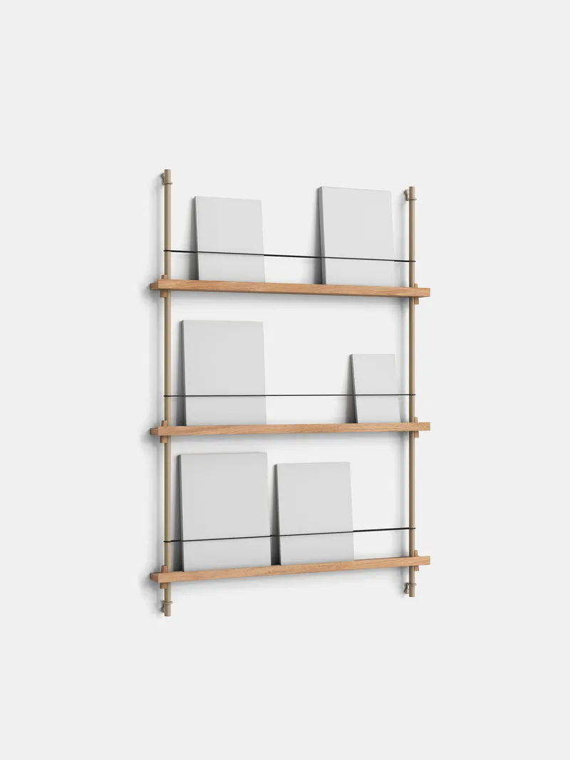 Magazine Shelving – MS.115.1 by MOEBE in Oak/Warm-Grey – product photo 13 of 13