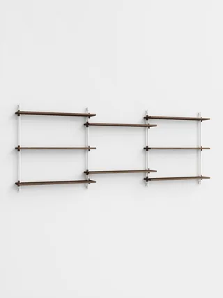 Wall Shelving – ws.85.3 van MOEBE in Smoked-Oak/White – productfoto 4 van 4