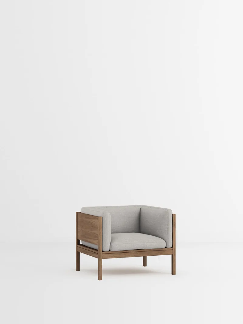 Lounge Chair by MOEBE in Autumn, Autumn 101, Smoked Oak – product photo