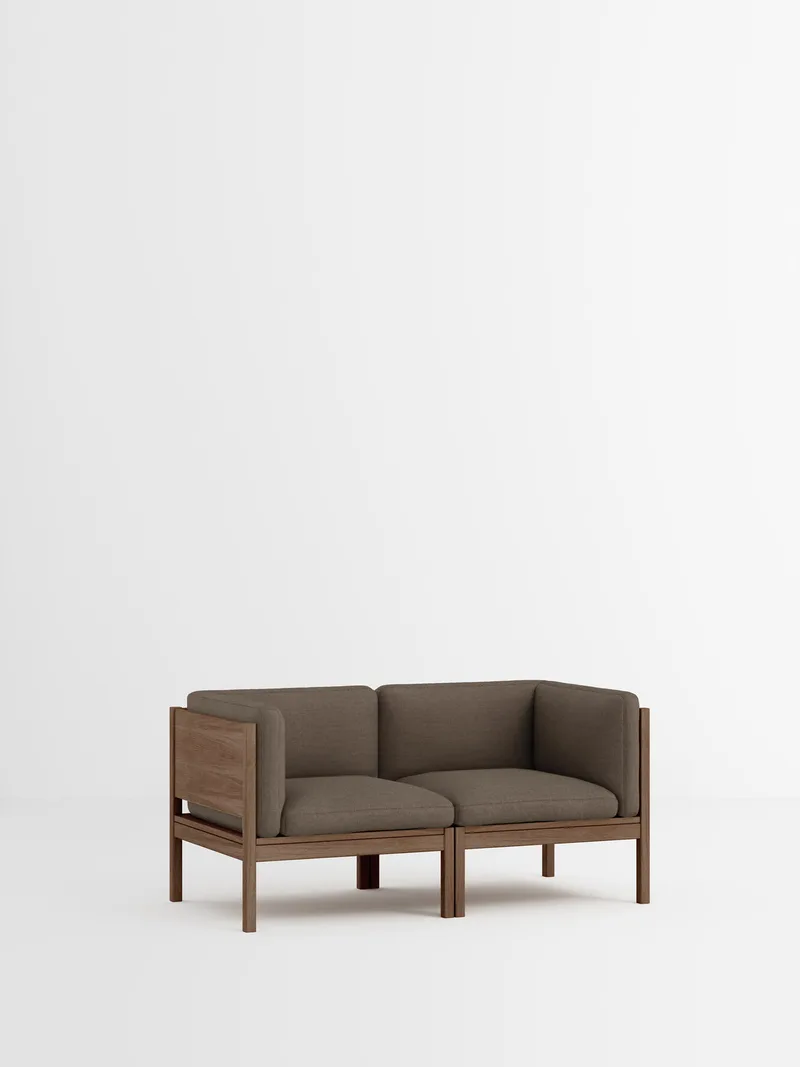 2 Seater Sofa with Sides by MOEBE in Autumn, Autumn 361, Smoked Oak – product photo 35 of 35