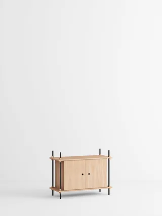 Shelving System – s.65.1.B by MOEBE in Oak/Black – product photo 4 of 4
