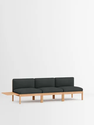 3 Seater Sofa with 1 Side Table by MOEBE in Autumn, Autumn 101, Oak – product photo 33 of 34