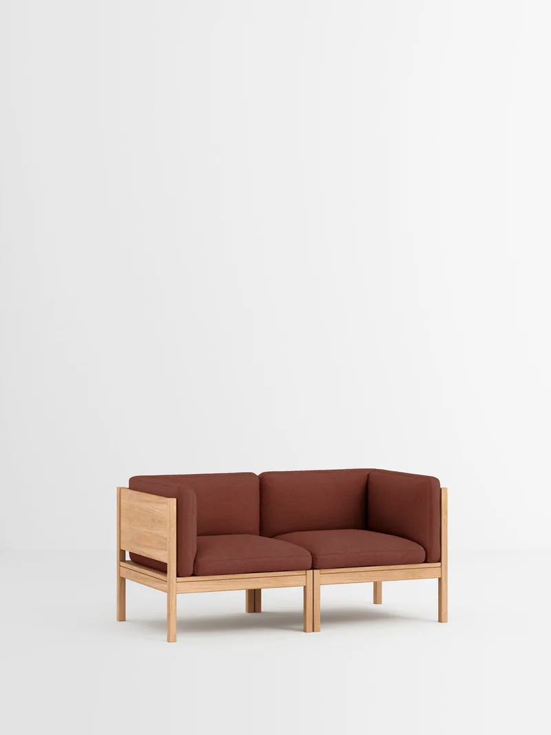 2 Seater Sofa with Sides by MOEBE in Autumn, Autumn 101, Oak – product photo 31 of 34