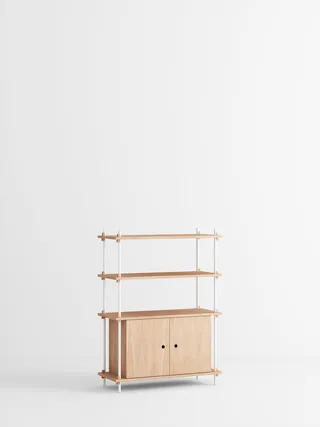 Shelving System – s.115.1.B de MOEBE en Oak/White – photo du produit 4 sur 4