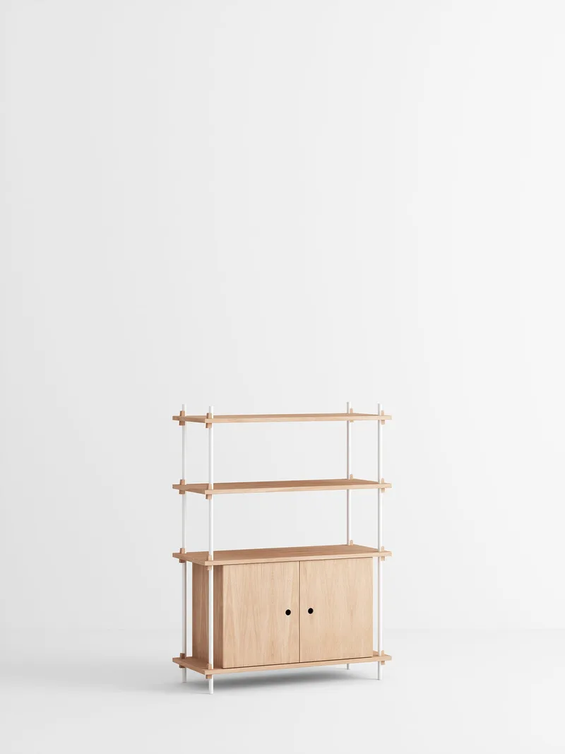 Shelving System – s.115.1.B de MOEBE en Oak/White – photo du produit 4 sur 4