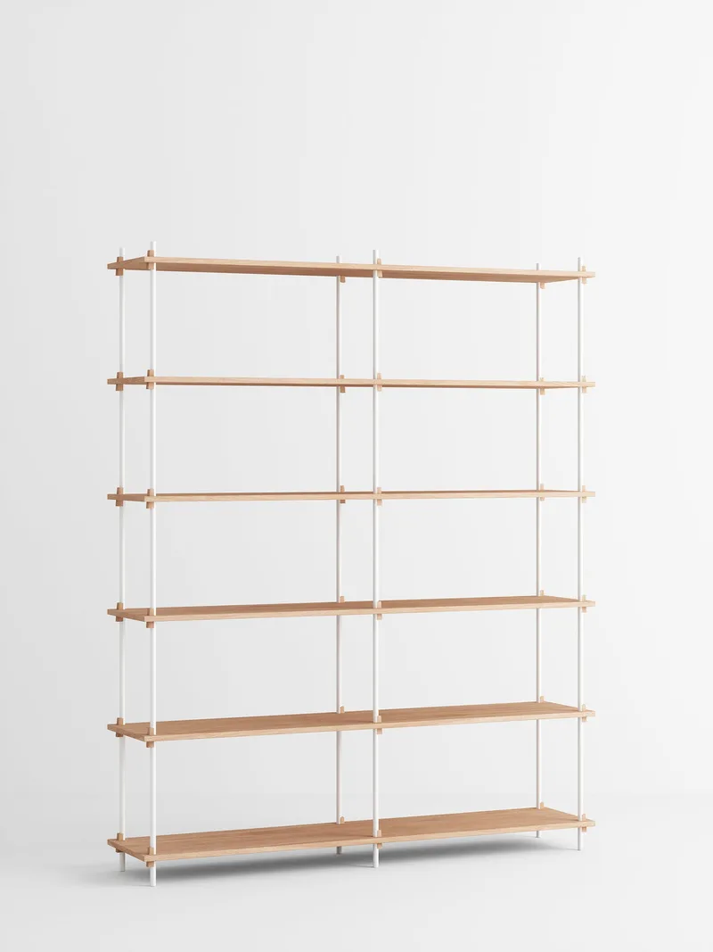 Shelving System – s.200.2.B van MOEBE in Oak/White – productfoto 4 van 4