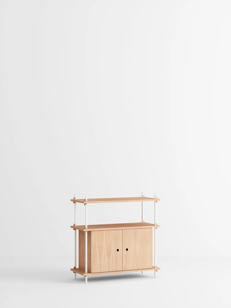 Shelving System – s.85.1.B van MOEBE in Oak/White – productfoto 4 van 4