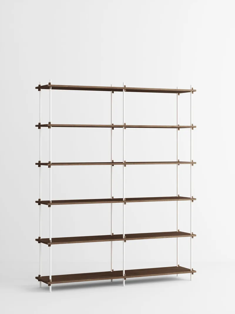Shelving System – s.200.2.B by MOEBE in Smoked-Oak/White – product photo 4 of 4