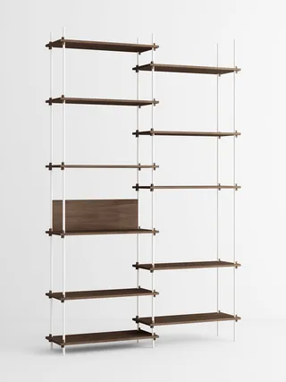 Shelving System – s.255.2.A van MOEBE in Smoked-Oak/White – productfoto 4 van 4