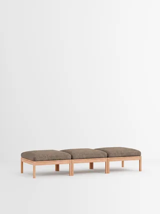 3 Seater Daybed by MOEBE in Moss, Moss 0013, Oak – product photo 35 of 35