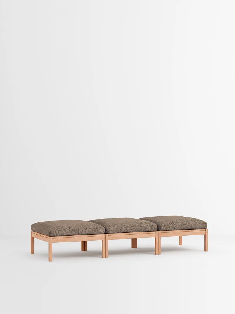 3 Seater Daybed by MOEBE in Moss, Moss 0013, Oak – product photo 35 of 35