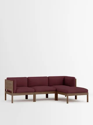 3 Seater Sofa with Sides + Chaise Longue von MOEBE in Autumn, Autumn 681, Smoked Oak – Produktfoto 35 von 35