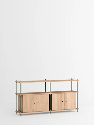 Shelving System – s.85.2.D by MOEBE in Oak/Pine-Green – product photo 4 of 4