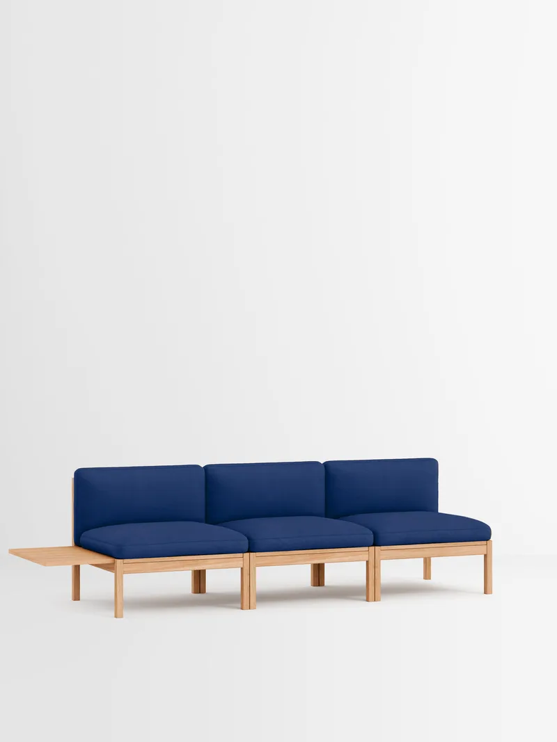 3 Seater Sofa with 1 Side Table by MOEBE in Autumn, Autumn 101, Oak – product photo 18 of 34