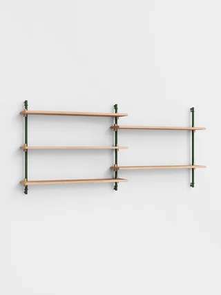 Wall Shelving – ws.65.2 by MOEBE in Oak/Pine-Green – product photo 4 of 4
