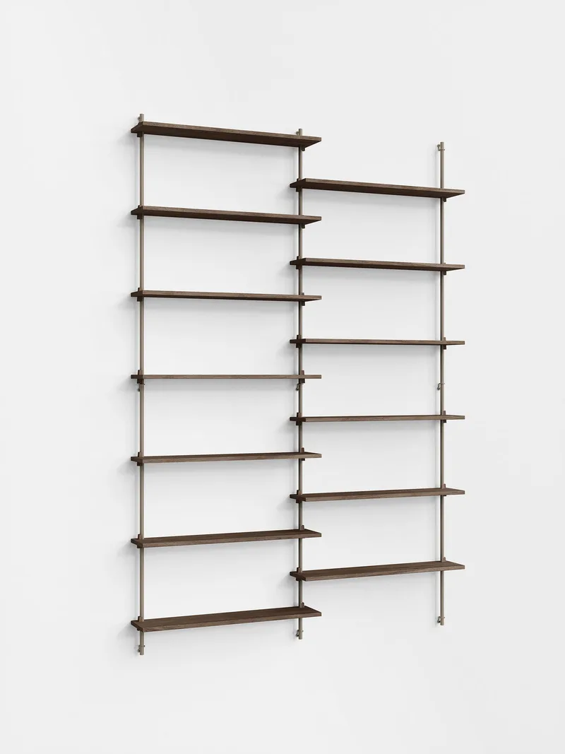 Wall Shelving – ws.230.2 by MOEBE in Smoked-Oak/Warm-Grey – product photo 5 of 5