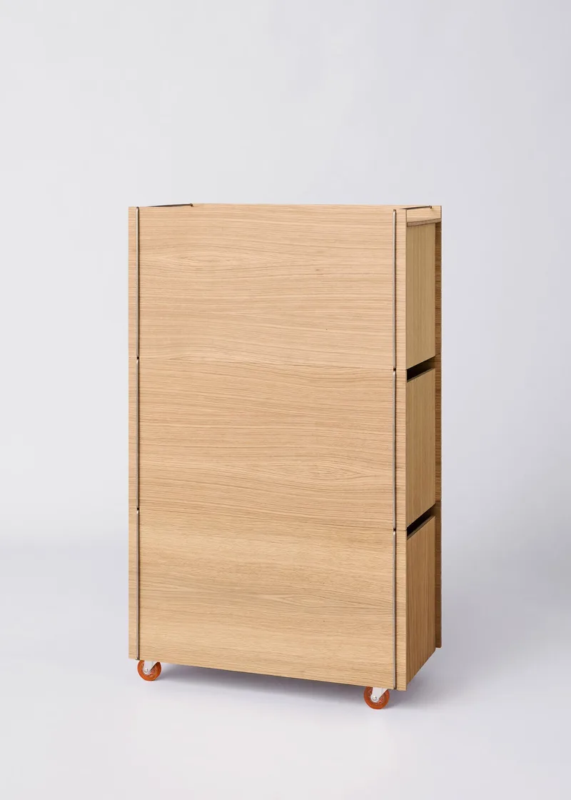 Storage Tower – Tall by MOEBE in Stainless Steel, Yes – product photo