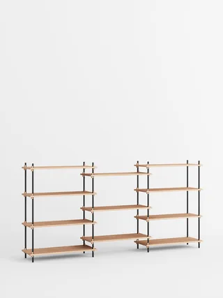 Shelving System – s.115.3.A de MOEBE en Oak/Black – photo du produit 4 sur 4