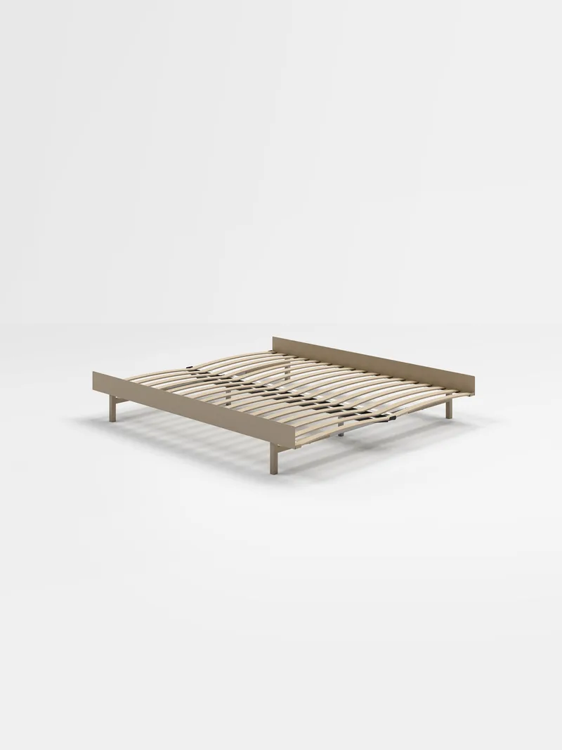 Bed 90 – 180 cm (Low) de MOEBE en Sand, Aucun, 160 – photo du produit 15 sur 15