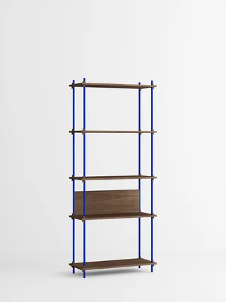 Shelving System – s.200.1.A van MOEBE in Smoked-Oak/Deep-Blue – productfoto 4 van 4