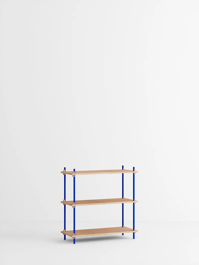 Shelving System – s.85.1.A van MOEBE in Oak/Deep-Blue – productfoto 4 van 4