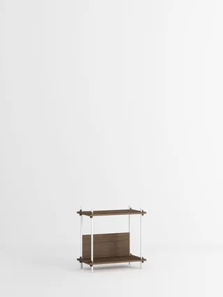 Shelving System – s.65.1.C de MOEBE en Smoked-Oak/White – photo du produit 4 sur 4