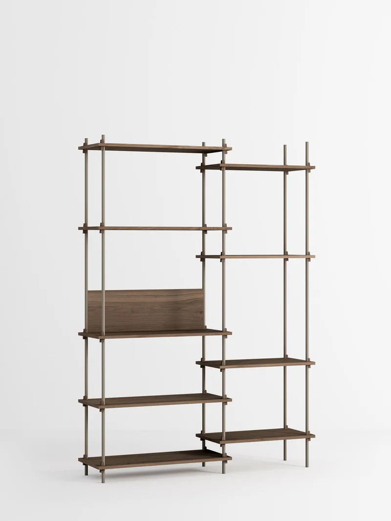 Shelving System – s.200.2.J by MOEBE in Smoked-Oak/Warm-Grey – product photo 4 of 4