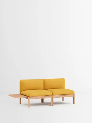 2 Seater Sofa with 1 Side Table von MOEBE in Autumn, Autumn 101, Oak – Produktfoto 2 von 34