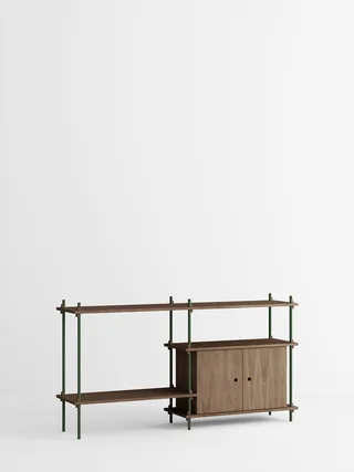 Shelving System – s.85.2.C by MOEBE in Smoked-Oak/Pine-Green – product photo 4 of 4