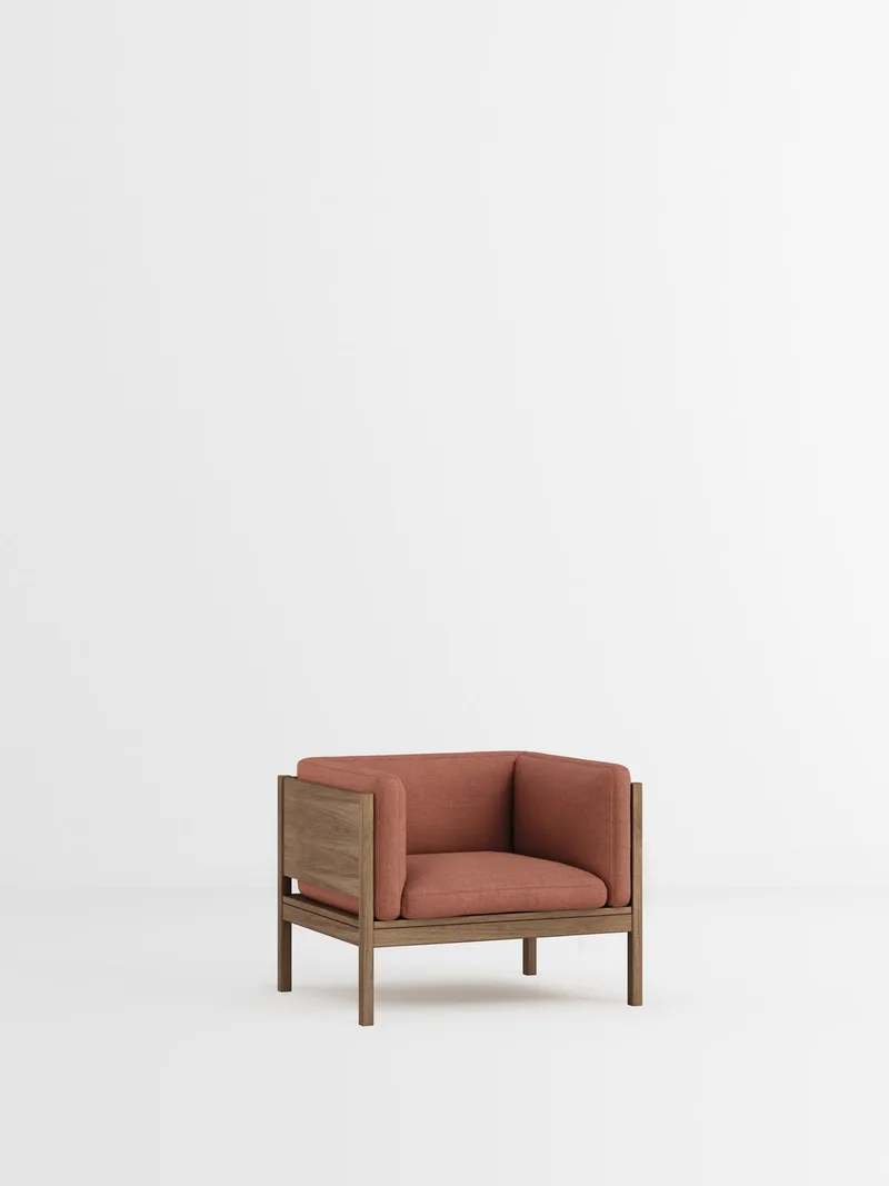 Lounge Chair by MOEBE in Autumn, Autumn 551, Smoked Oak – product photo