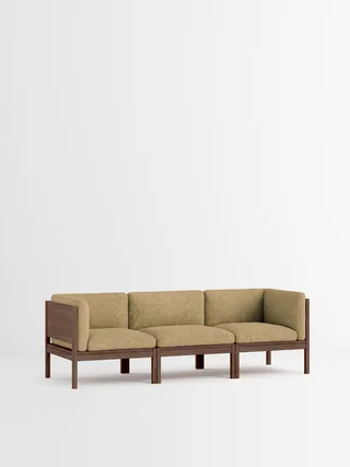 3 Seater Sofa with Sides by MOEBE in Moss, Moss 0021, Smoked Oak – product photo 35 of 35