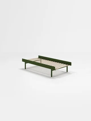 Bed 90 cm by MOEBE in Pine Green, High – None, 90 – product photo 25 of 25