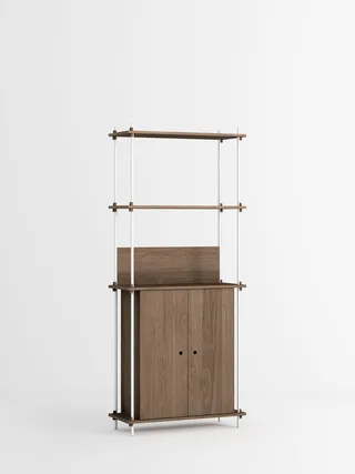 Shelving System – s.200.1.H van MOEBE in Smoked-Oak/White – productfoto 4 van 4