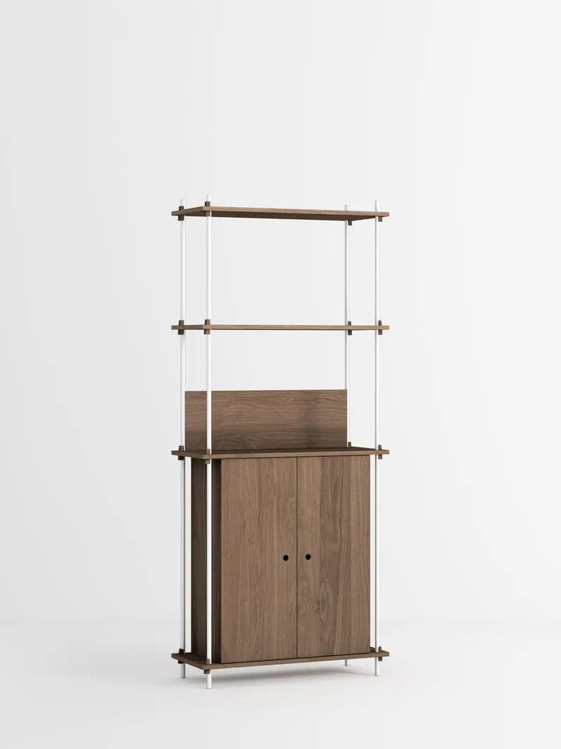 Shelving System – s.200.1.H van MOEBE in Smoked-Oak/White – productfoto 4 van 4