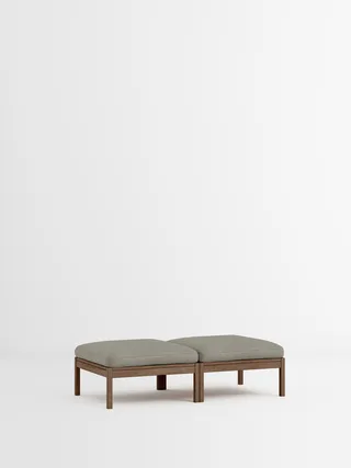 2 Seater Daybed van MOEBE in Re-Wool 2, Re-Wool 2 – 128, Smoked Oak – productfoto 35 van 35