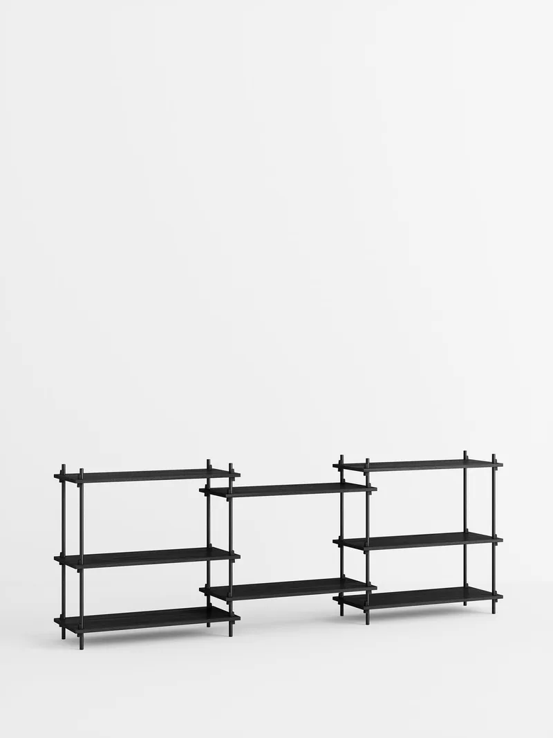 Shelving System – s.85.3.A van MOEBE in Black – productfoto 4 van 4