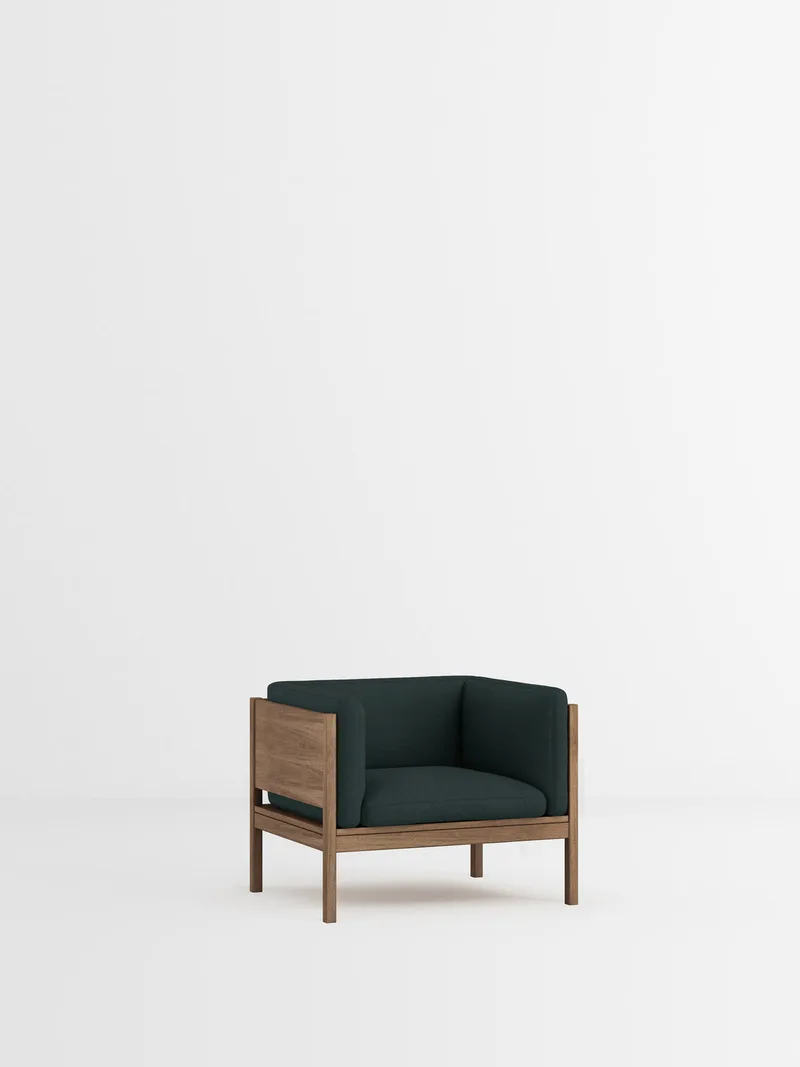 Lounge Chair by MOEBE in Autumn, Autumn 971, Smoked Oak – product photo