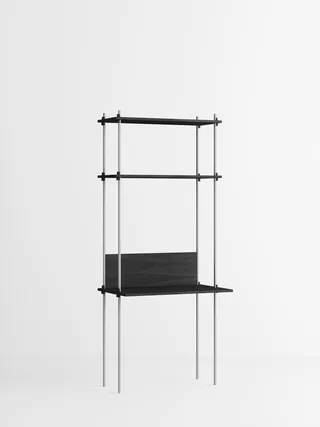 Shelving System – s.200.1.D by MOEBE in Black – product photo 2 of 4
