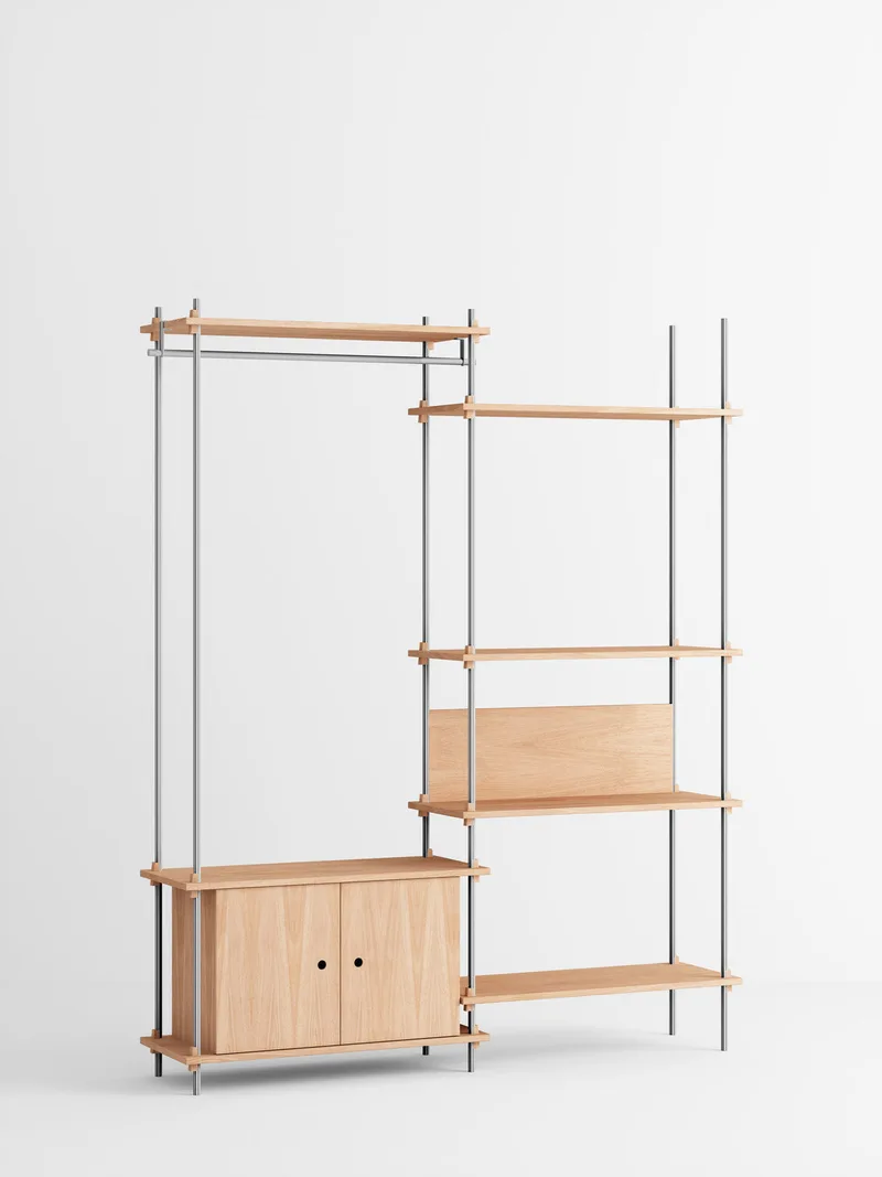 Shelving System – s.200.2.G van MOEBE in Black – productfoto 1 van 4
