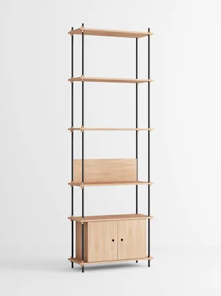 Shelving System – s.255.1.B by MOEBE in Oak/Black – product photo 4 of 4