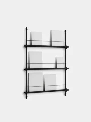 Magazine Shelving – MS.115.1 von MOEBE in Black/Stainless-Steel – Produktfoto 10 von 12