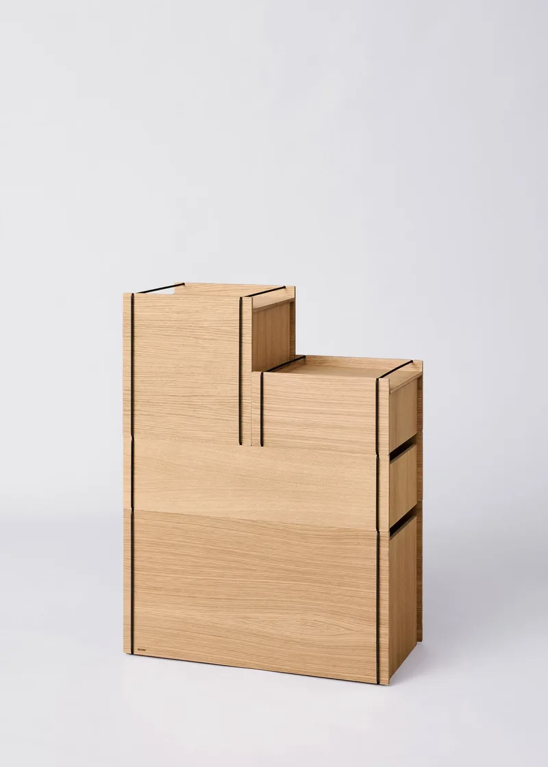 Storage Tower – Medium van MOEBE in Black, Nee – productfoto