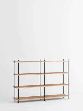 Shelving System – s.115.2.B van MOEBE in Oak/Black – productfoto 4 van 4