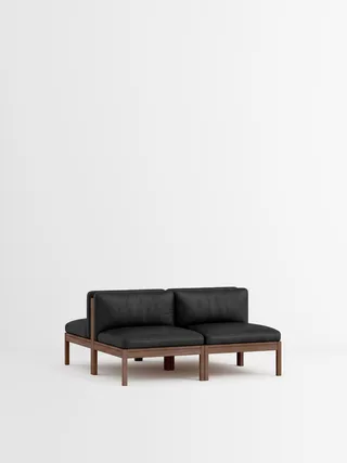 Mixed Combination A by MOEBE in Leather, Black Leather, Smoked Oak – product photo 34 of 34