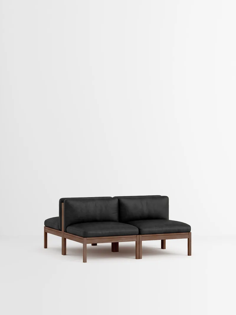 Mixed Combination A by MOEBE in Leather, Black Leather, Smoked Oak – product photo 34 of 34